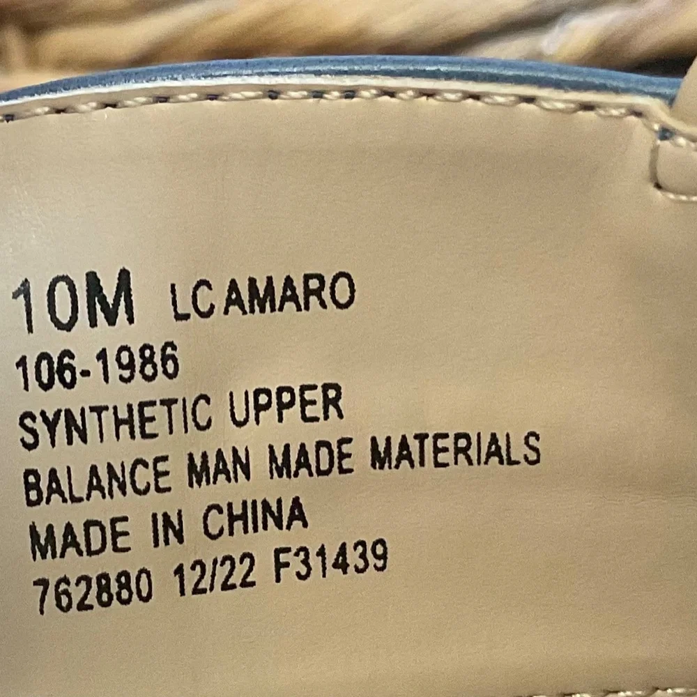 Liz Claiborne Women’s Amaro Blue Summer Vegan Leather Espadrille Wedge Size 10